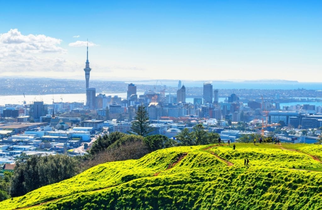 5 Vue sur Auckland depuis le Mont Eden 5 Vue sur Auckland depuis le Mont Eden