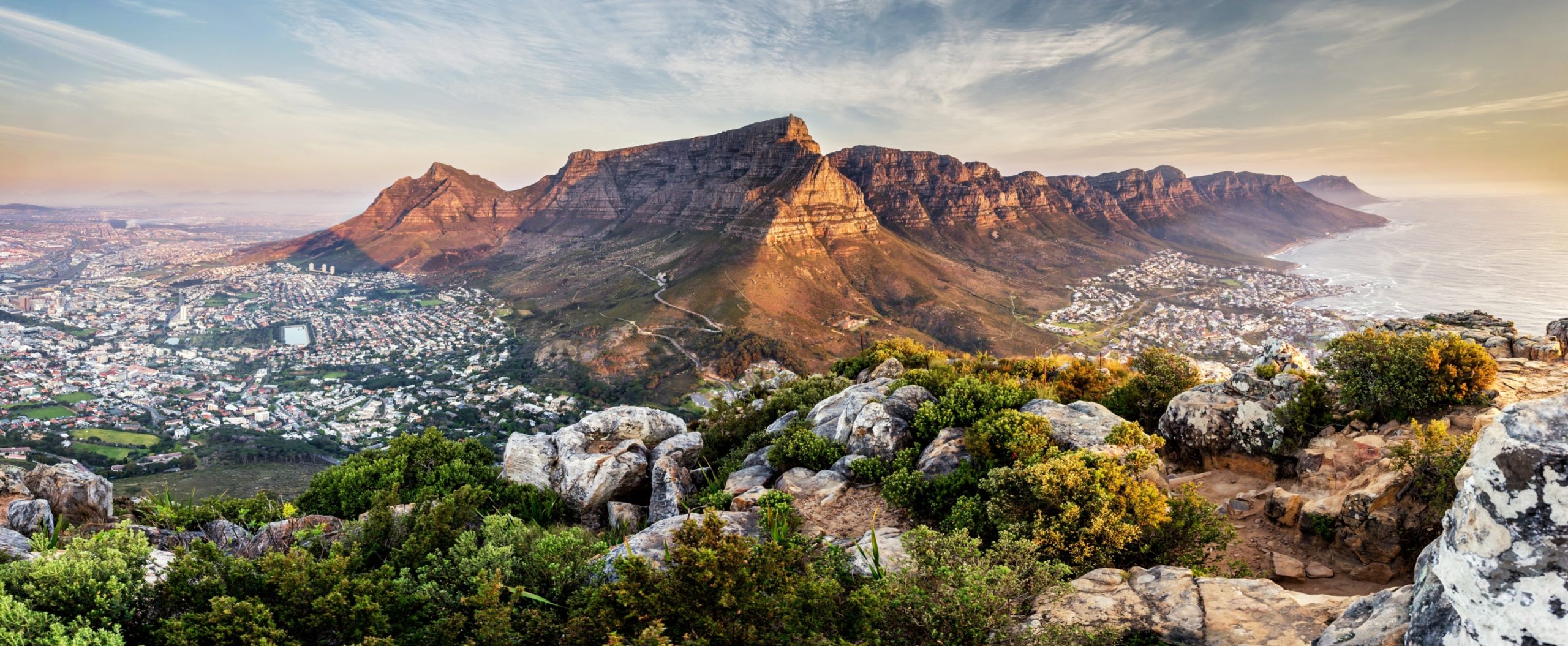 Afrique du Sud - Pano - CPT - Nature - Vue aérienne sur Table Mountain - S492187513 - xTAF