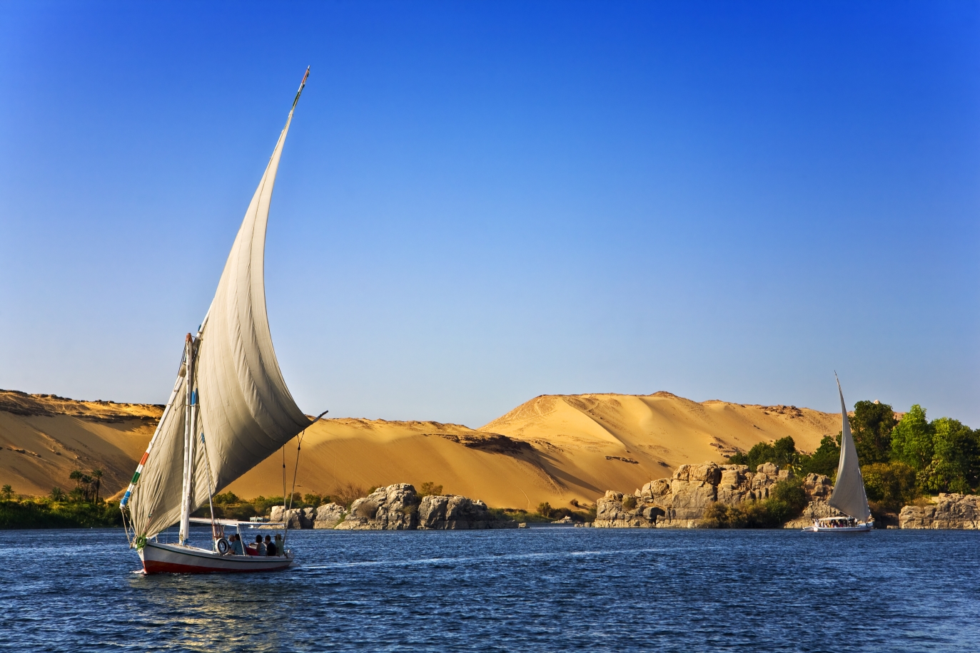 Felouque sur le Nil à Assouan