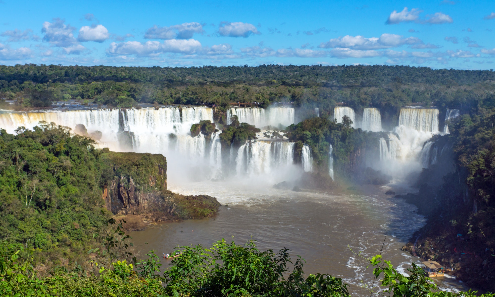 The Iguazu falls in Argentinien