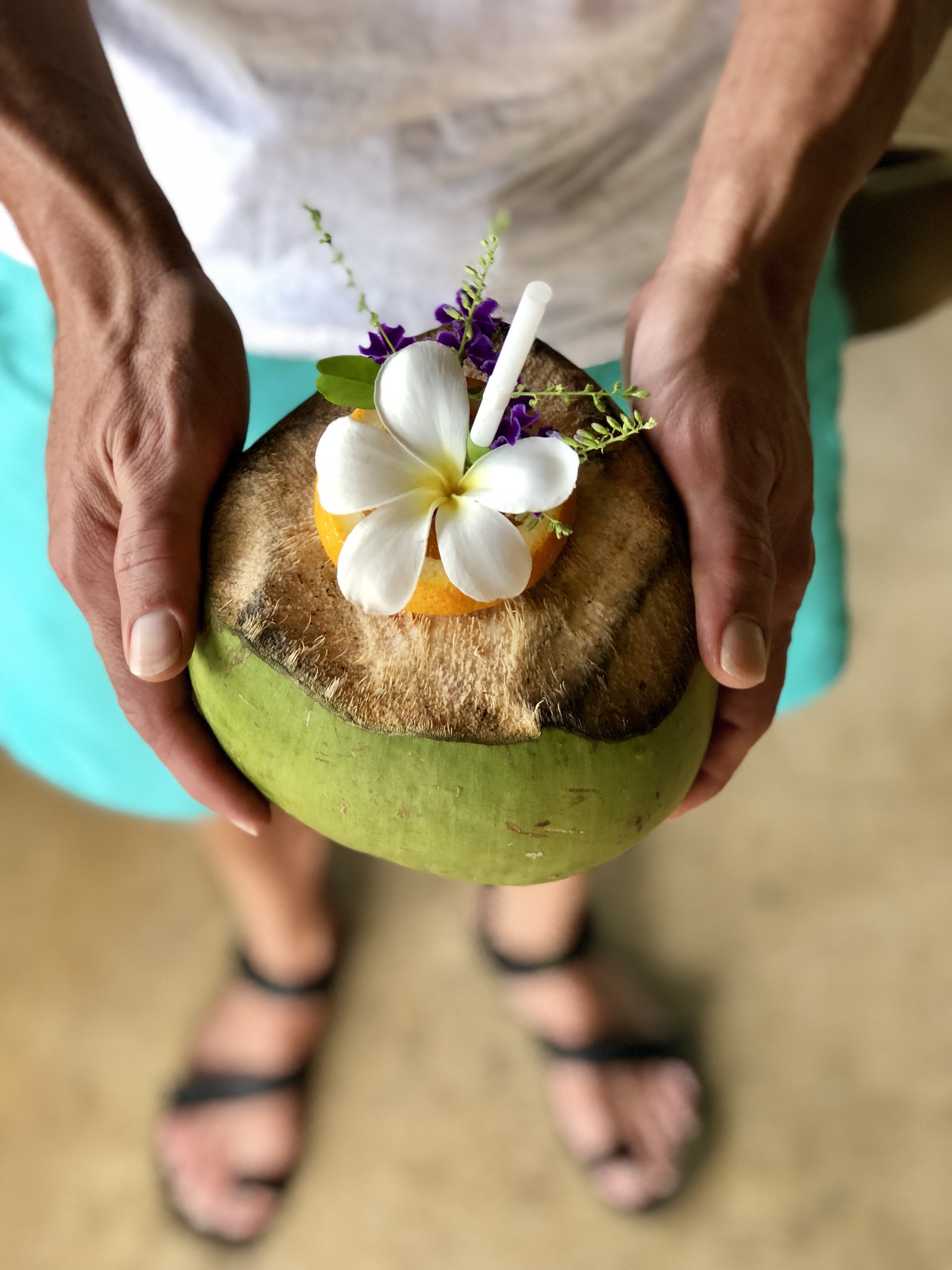 Tropical coconut drink - a Fiji delight